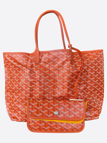 Goyard Orange St. Louis PM Tote Bag