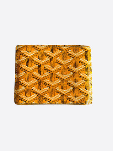 Goyard Yellow Victoire Bifold Wallet