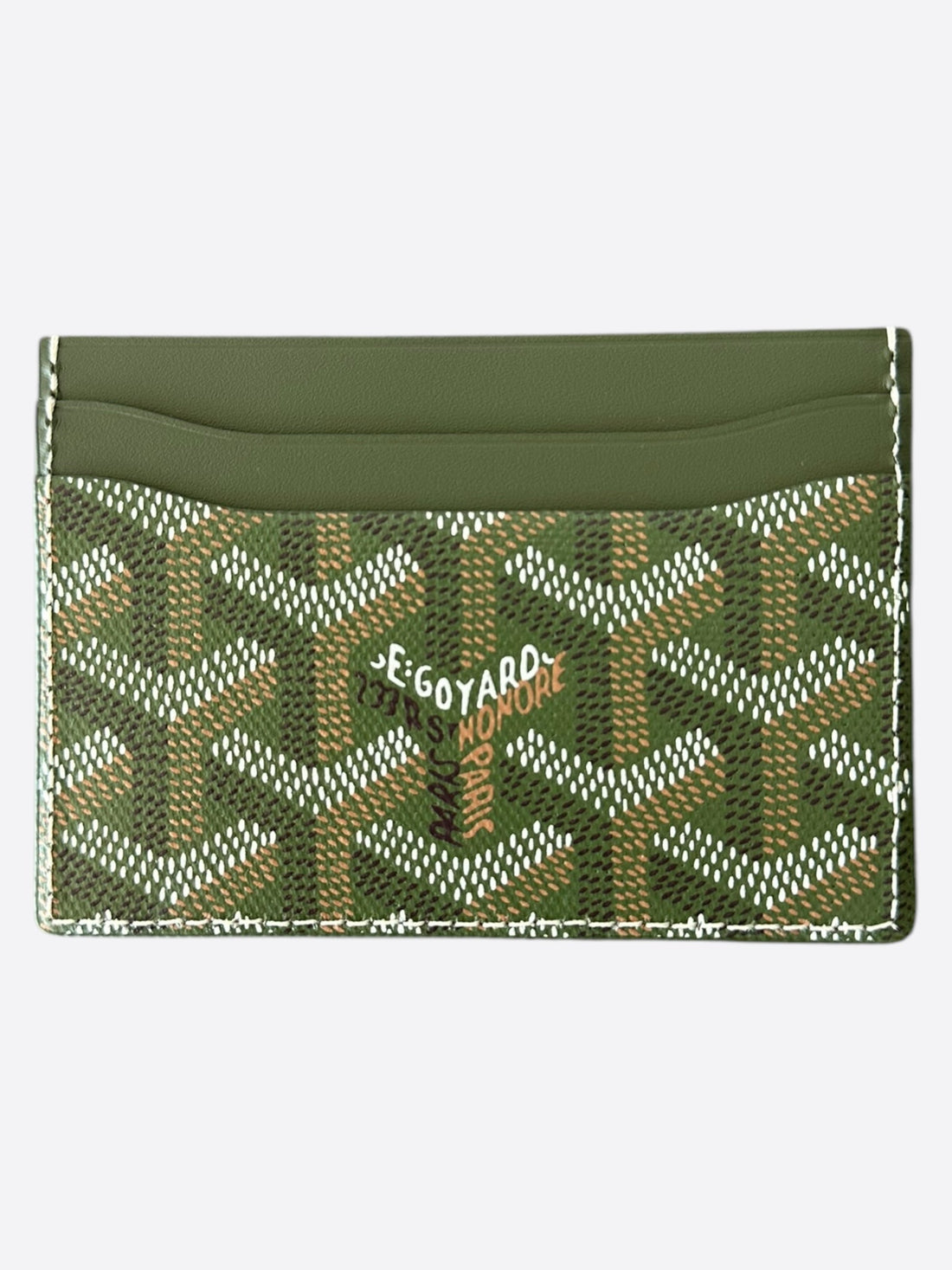 Goyard Khaki Saint Sulpice Card Holder