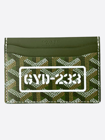 Goyard Khaki Saint Sulpice Card Holder