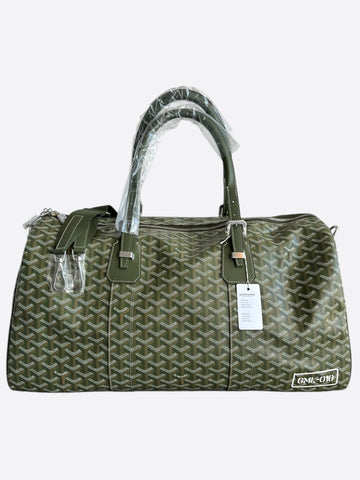 Goyard Khaki Boston 50 Duffel Bag