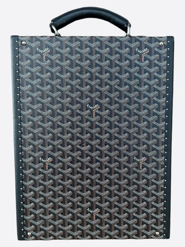 Goyard Black Document Handle Trunk