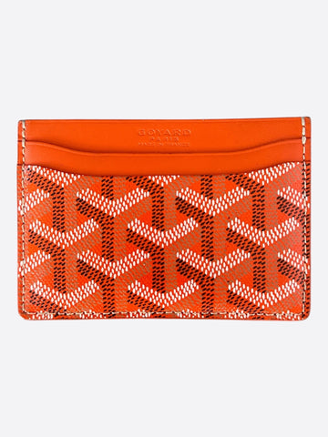 Goyard Orange Saint Sulpice Card Holder