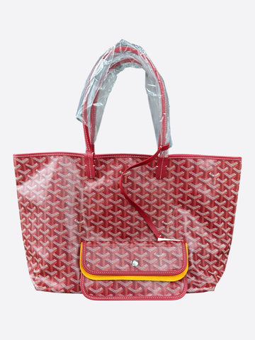 Goyard Red St. Louis Tote Bag