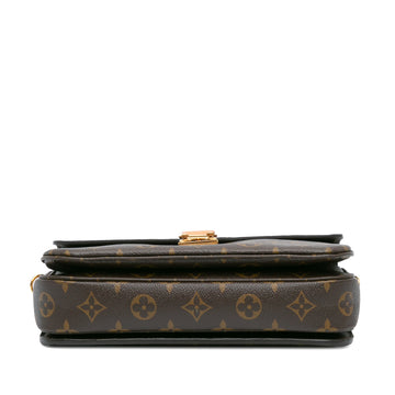 Brown Louis Vuitton Monogram Pochette Metis Satchel