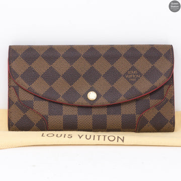 Caissa Wallet Damier Ebene Red