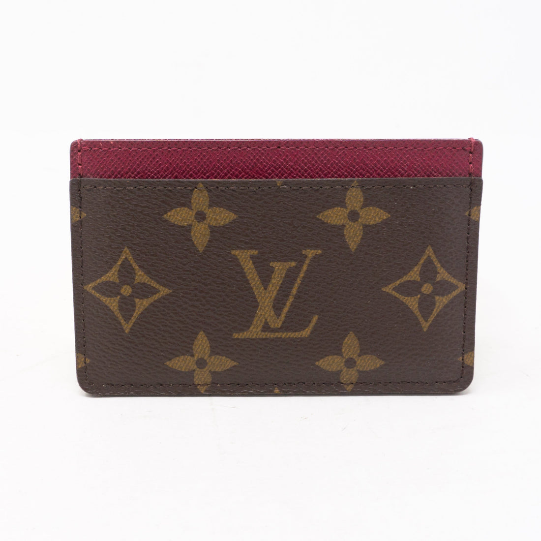 Card Holder Monogram Fuchsia