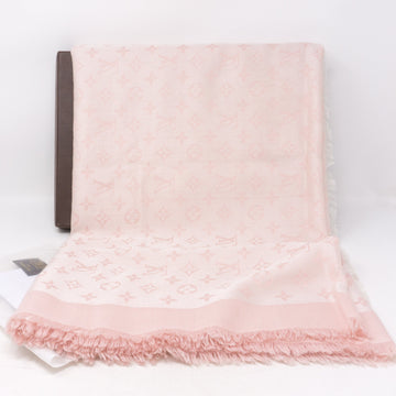 Pink Monogram Denim Shawl