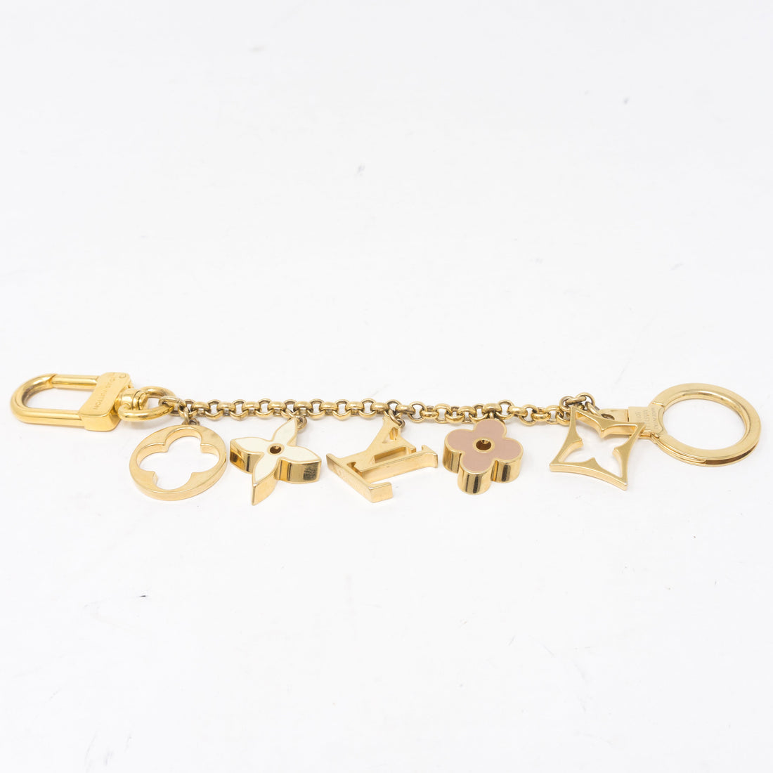 Fleur de Monogram Bag Charm Chain
