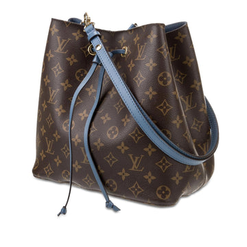 Brown Louis Vuitton Monogram Neonoe MM Bucket Bag