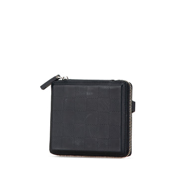Blue Louis Vuitton Damier Glace Petit Monnaie Small Wallets