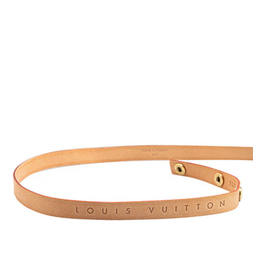 Brown Louis Vuitton Florentine Vachetta Leather Strap