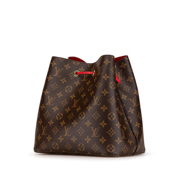 Brown Louis Vuitton Monogram Neonoe MM Bucket Bag