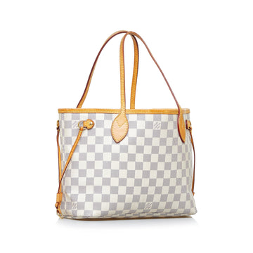 Louis Vuitton Neverfull PM Damier Azur Leather/canvas
