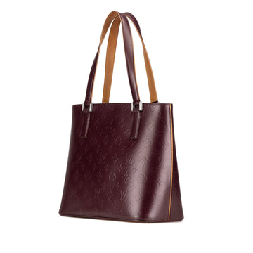 Red Louis Vuitton Monogram Mat Stockton Tote Bag