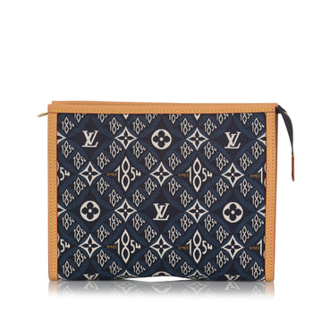 Louis Vuitton Toiletry Pouch 26 Blue Since 1854 Leather/canvas