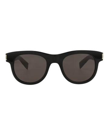 Saint Laurent Unisex Round/Oval Black Black Black Fashion Designer Eyewear