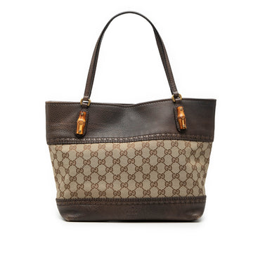 Laidback Crafty Tote GG Canvas and Leather Medium