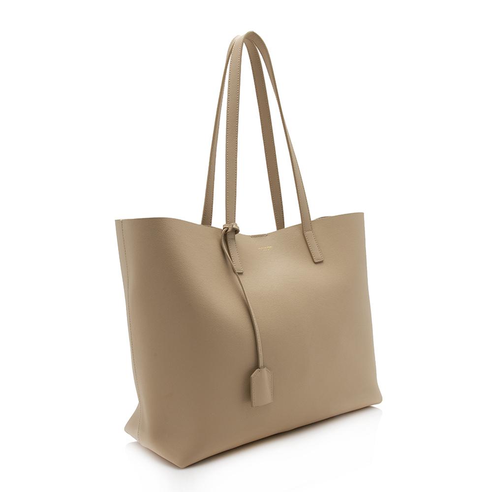 Saint Laurent Calfskin Large Shopping Tote