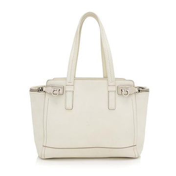 Salvatore Ferragamo Leather Verve Medium Tote