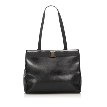 Salvatore Ferragamo Vara Leather Tote Bag (SHG-12075)