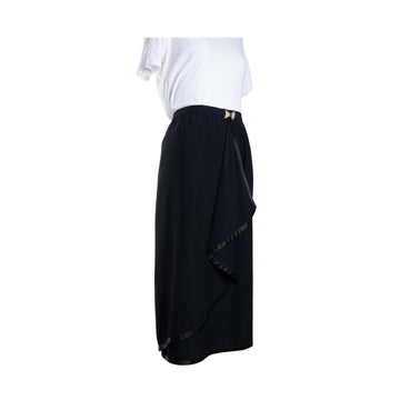 Celine black skirt jewel buckle - M - 1990s