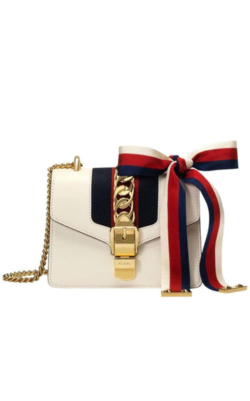Sylvie Leather Mini Chain Bag