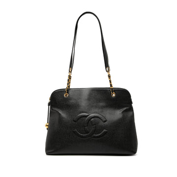 Vintage Timeless Zip Tote Leather Large