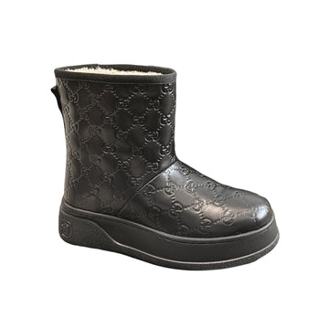 GG WOMENS BOOT GG LEATHER BLACK