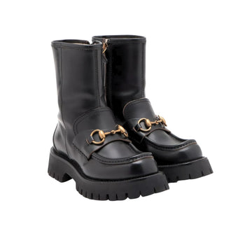 GG HORSEBIT ANKLE BOOTS LEATHER BLACK