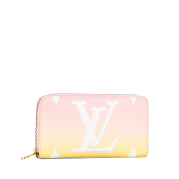 Pink Louis Vuitton Monogram Giant By The Pool Zippy Wallet