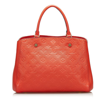 Louis Vuitton Montaigne MM Orange Monogram Empreinte