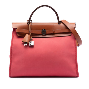 Herbag Zip Leather and Toile 31