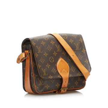 Louis Vuitton Cartouchière MM Monogram Leather/canvas