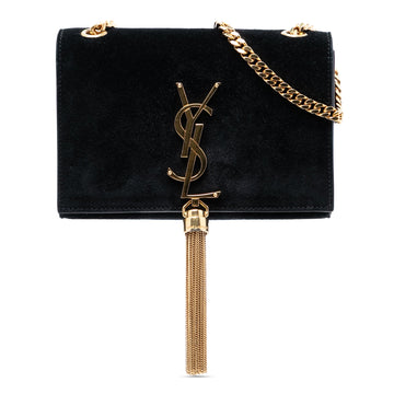 Classic Monogram Tassel Crossbody Bag Suede Small
