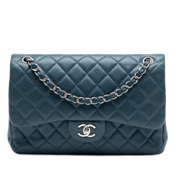 Classic Double Flap Bag Quilted Caviar Jumbo