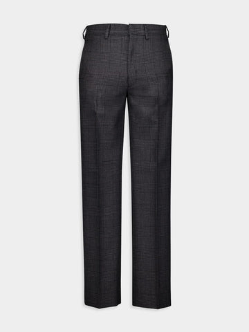 Prince of Wales Check Wool Trousers
