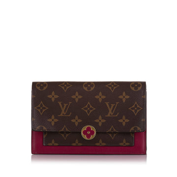 Louis Vuitton Flore Wallet On Chain Monogram Leather/canvas