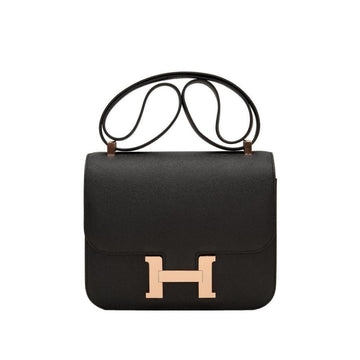 Hermes Constance Mini Leather Noir Gold Hardware