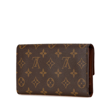 Brown Louis Vuitton Monogram Sarah Long Wallet