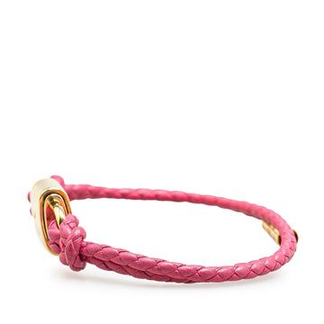 Pink Louis Vuitton Gold Plated LV Padlock Bracelet
