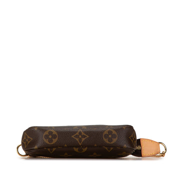 Brown Louis Vuitton Monogram Mini Pochette Accessoires Handbag