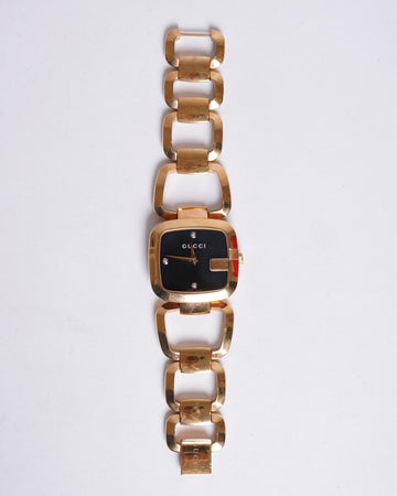 Gucci Gold Tone Diamond Dial Quartz Women's Watch