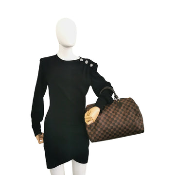Louis Vuitton Speedy 35 Damier Ebene Leather/canvas