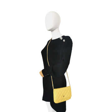 Chanel WoC Yellow Leather Gold