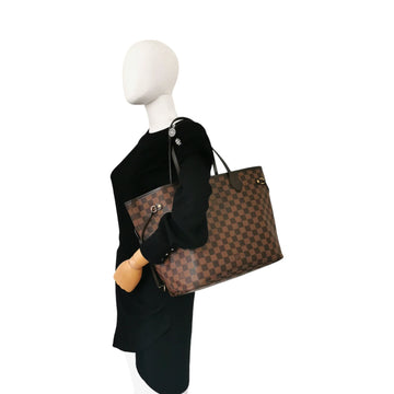 Louis Vuitton Neverfull MM Damier Ebene Leather/canvas