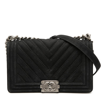 Boy Flap Bag Chevron Nubuck Old Medium