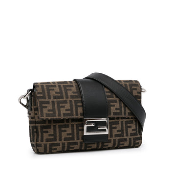 Fendi Crossbody Bag Zucca Brown Leather/canvas