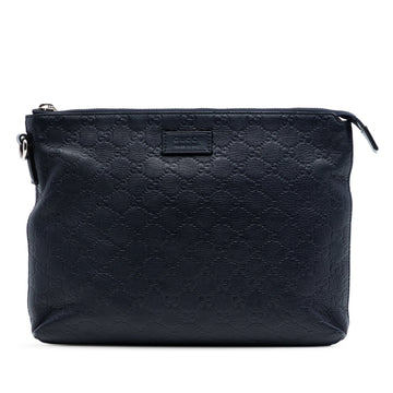 Signature Soft Wristlet Guccissima Leather