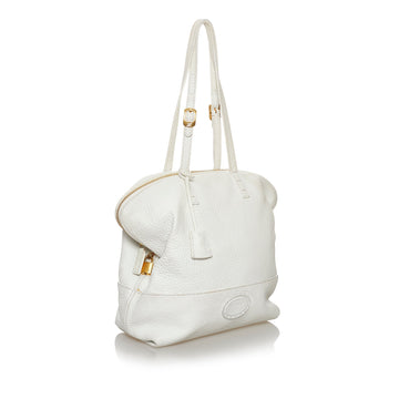 Fendi Selleria 2Bag White Leather